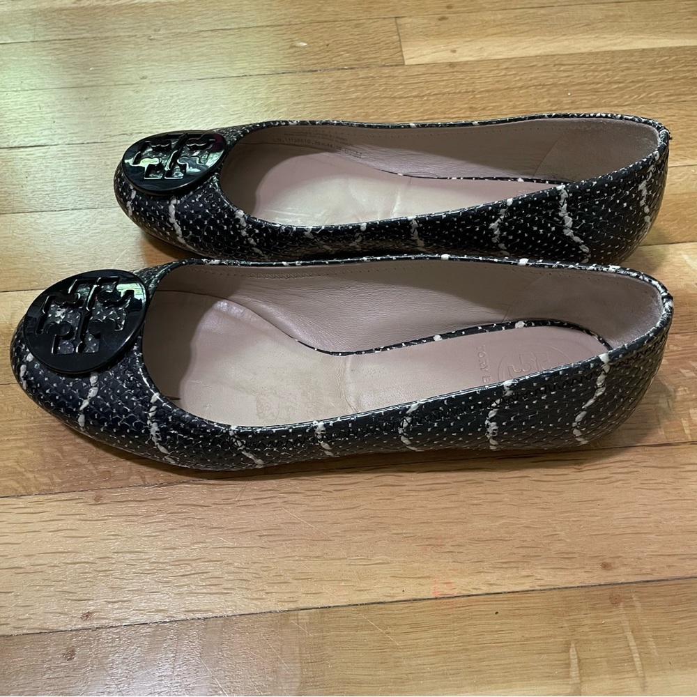 Tory Burch Reva Mojave Python Snake Embossed Leat… - image 6